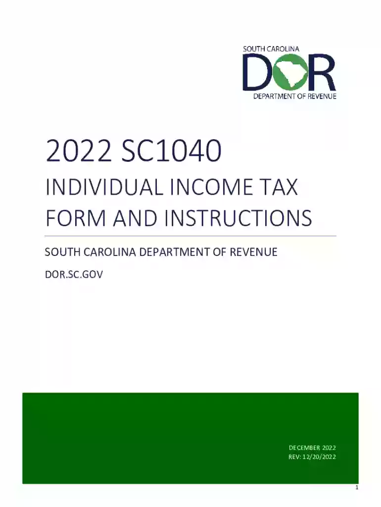 2022 south carolina income tax Preview on Page 1