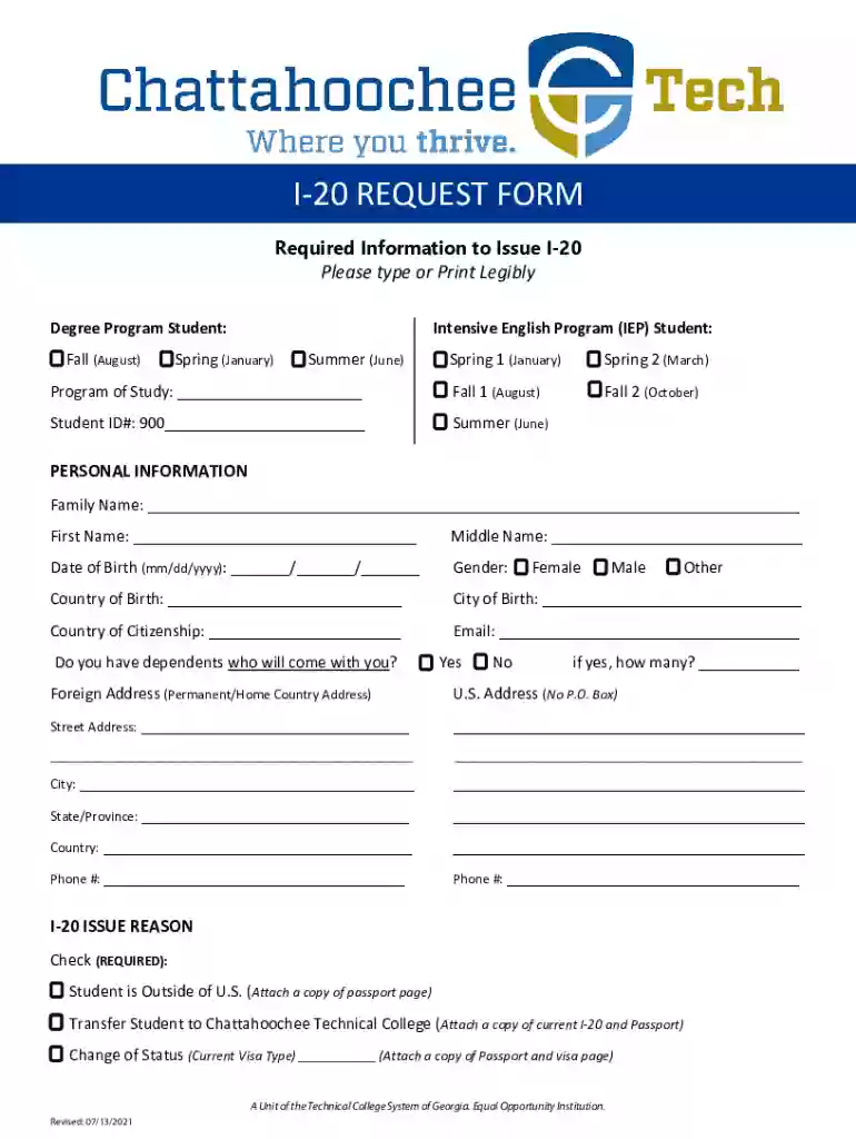 How to Get Your Form I-20 - PDF Free Download Preview on Page 1