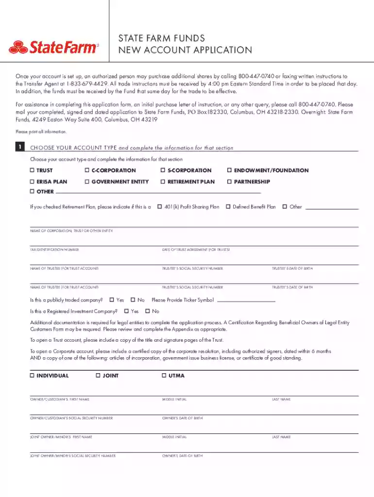 Forms & Applications - MFS Investment Management Preview on Page 1