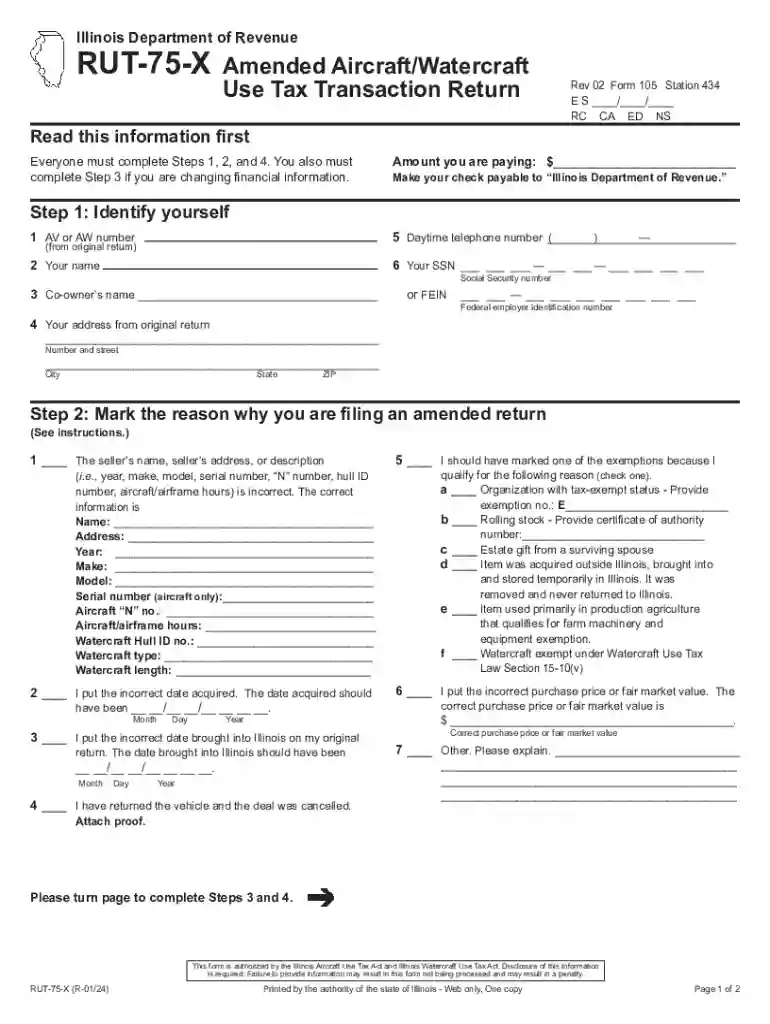 rut 75 tax form pdf Preview on Page 1