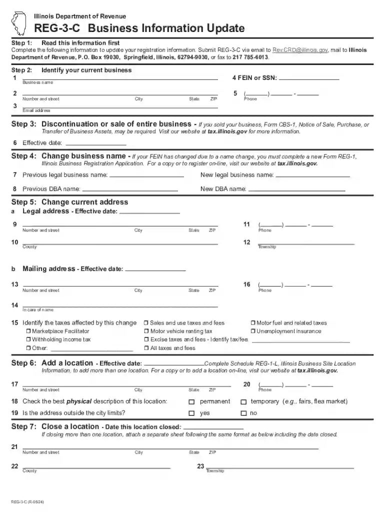reg 3 c form Preview on Page 1
