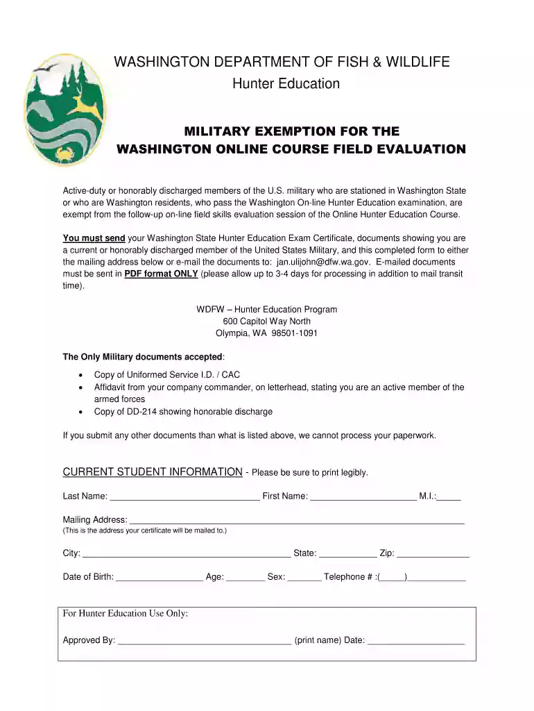 wa exemption field Preview on Page 1