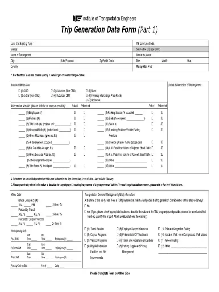 ite trip generation manual pdf free download Preview on Page 1