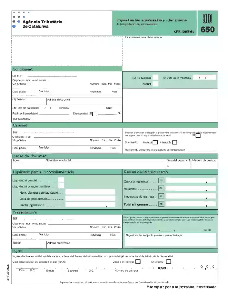 Autoliquidaci De Successions Preview on Page 1