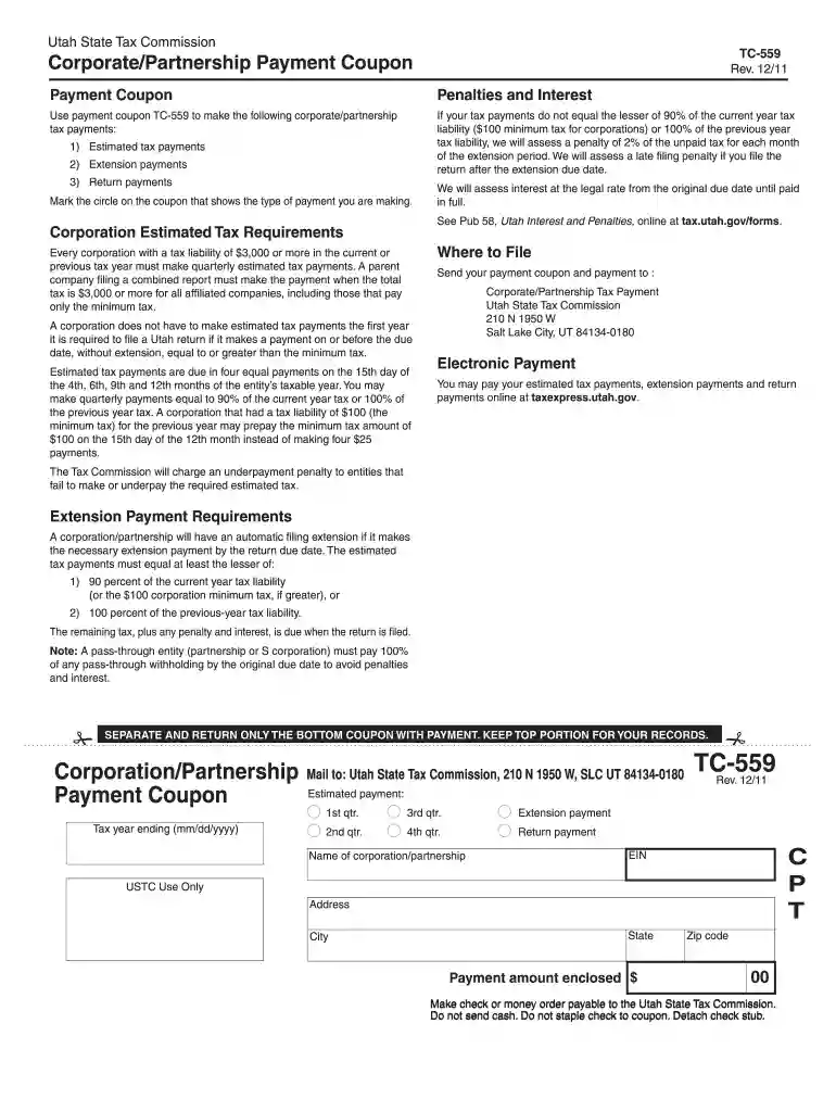utah form tc 559 Preview on Page 1