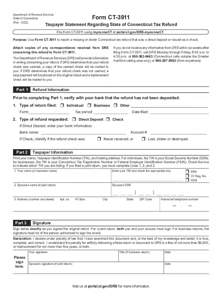 2022 ct refund Preview on Page 1