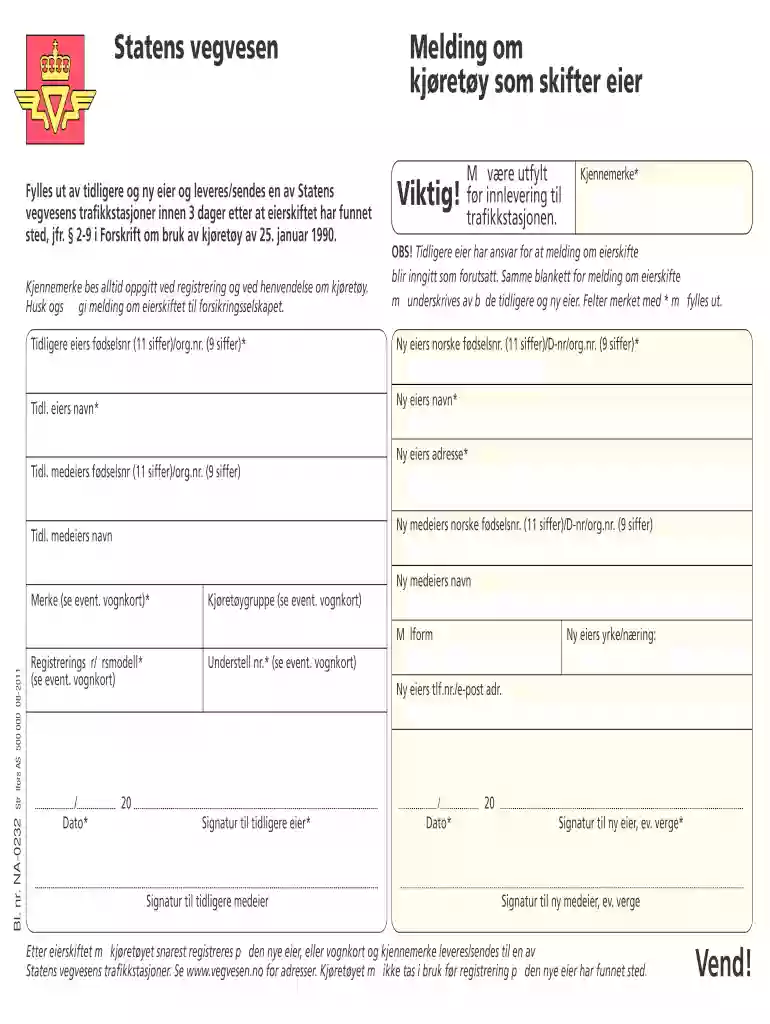 salgsmelding bil pdf Preview on Page 1