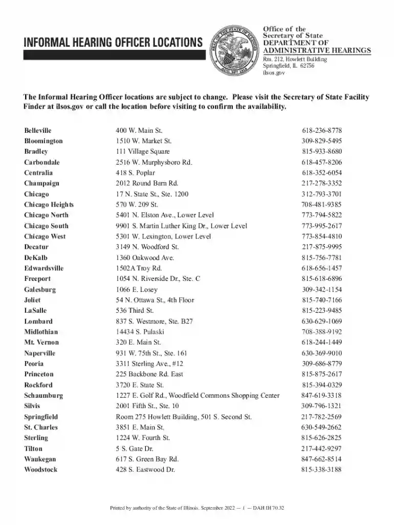illinois hearing officer Preview on Page 1