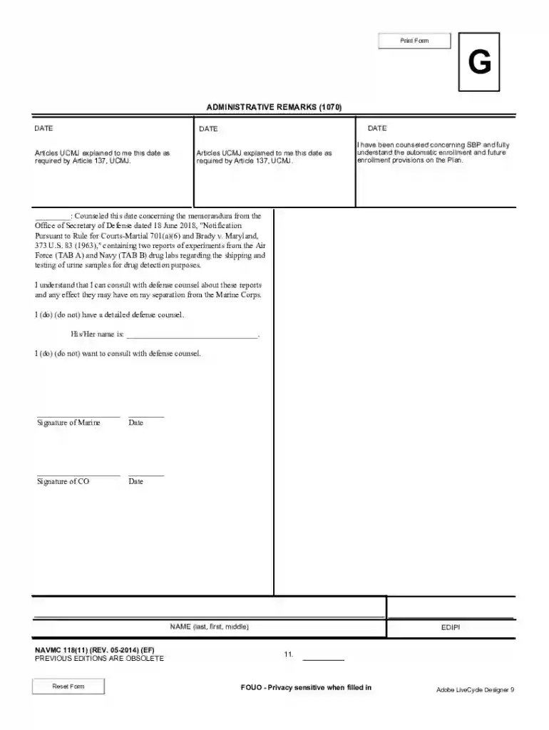 navmc 118 Preview on Page 1