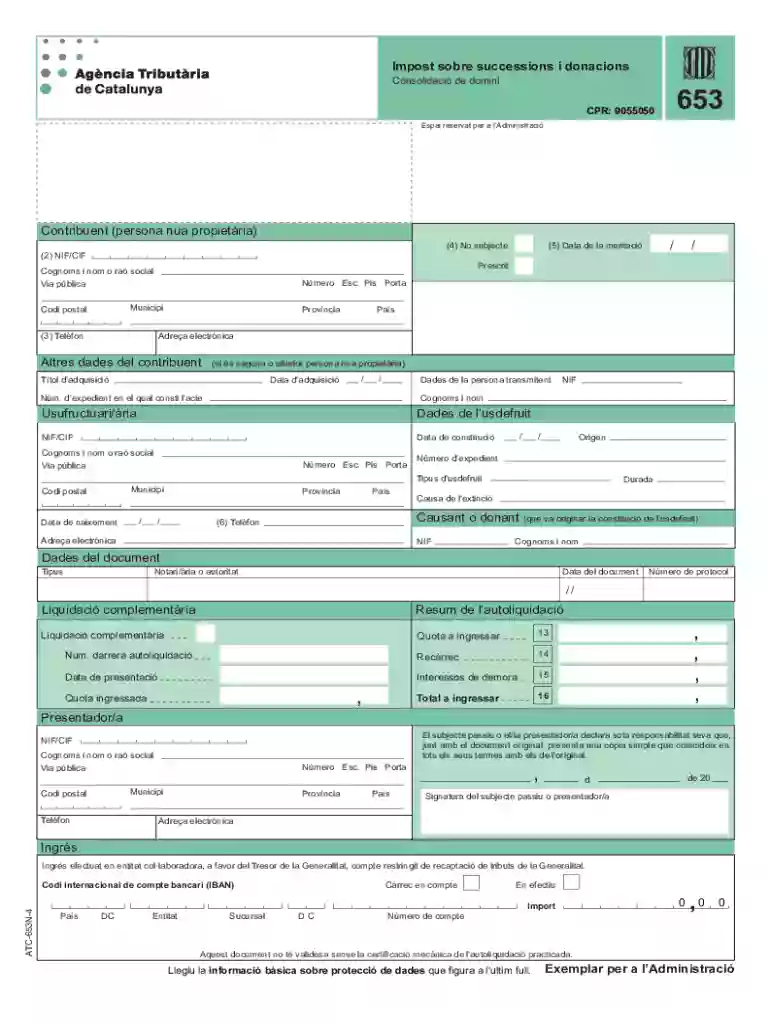 Impost Sobre Successions I Donacions Preview on Page 1