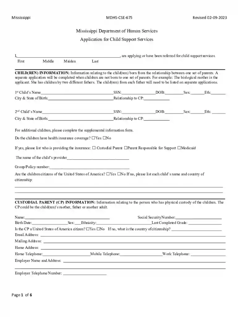child support mississippi Preview on Page 1