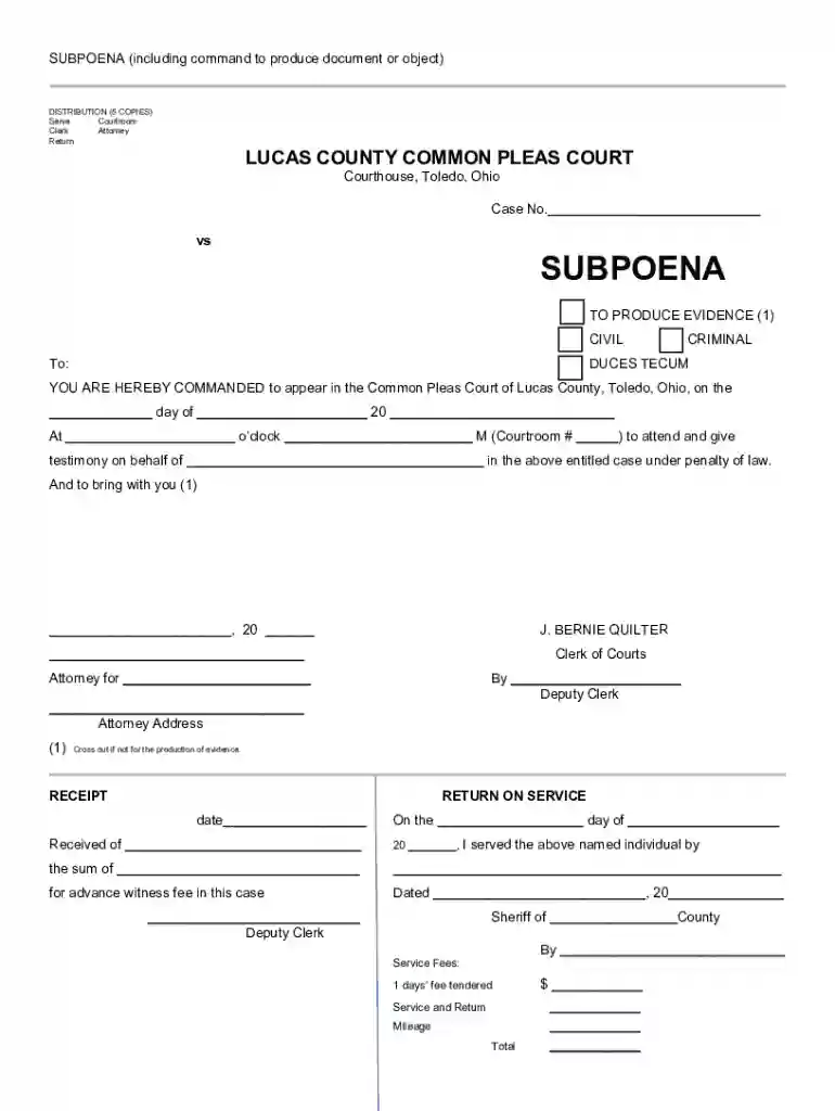 subpoena lucas Preview on Page 1