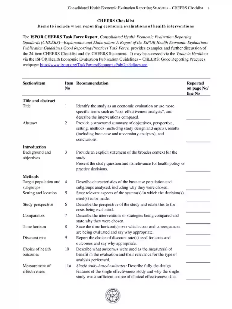 cheers checklist Preview on Page 1