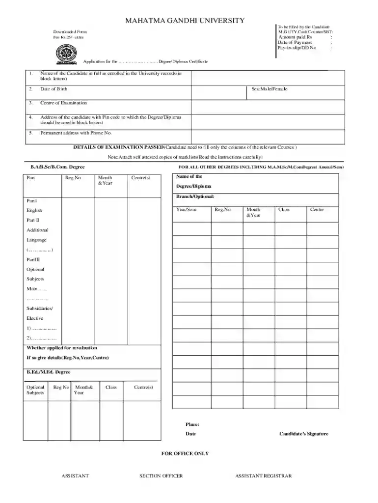 MAHATMA GANDHI UNIVERSITY Preview on Page 1