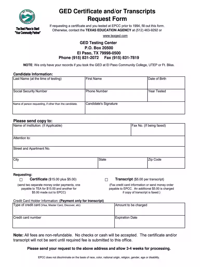 ged certificate template Preview on Page 1