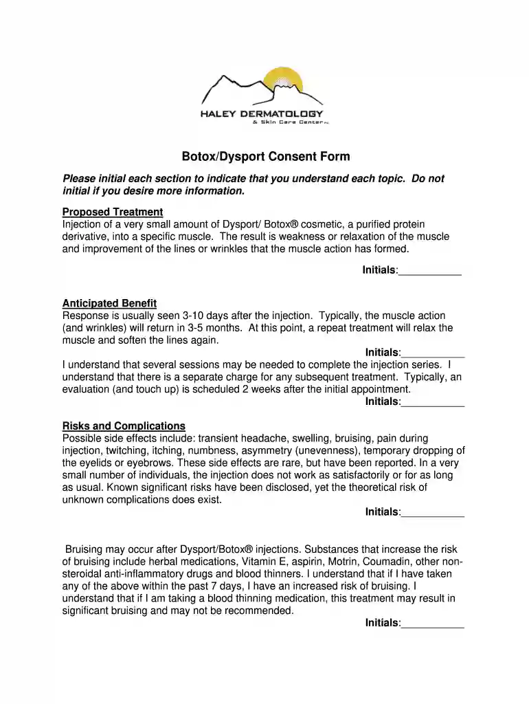 consent form Preview on Page 1