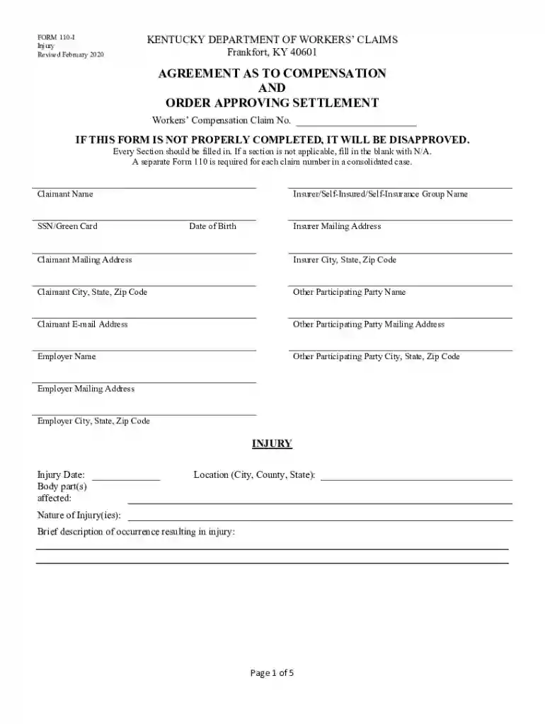 Workers Compensation Claim State Environmental Guide Preview on Page 1