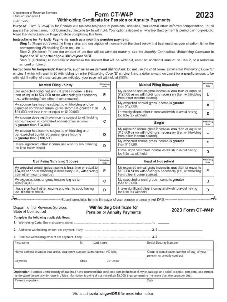 Form CT -W4P - UAW Region 9A Preview on Page 1