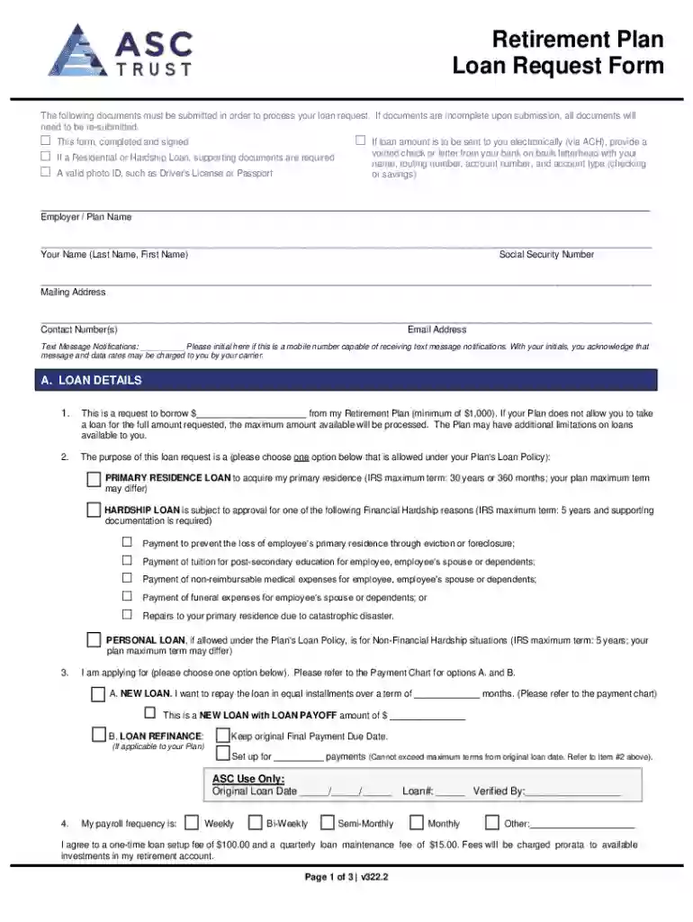 Loan Request Form v322 2 FORMS Preview on Page 1