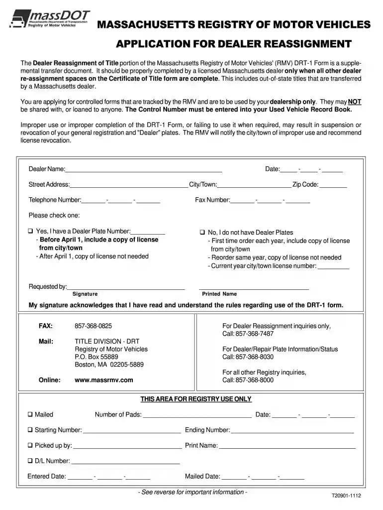 drt 1 form Preview on Page 1
