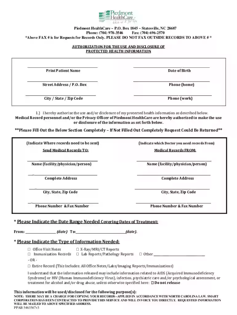 PHC-Authorization-for-Release-of-Personal-Health Preview on Page 1