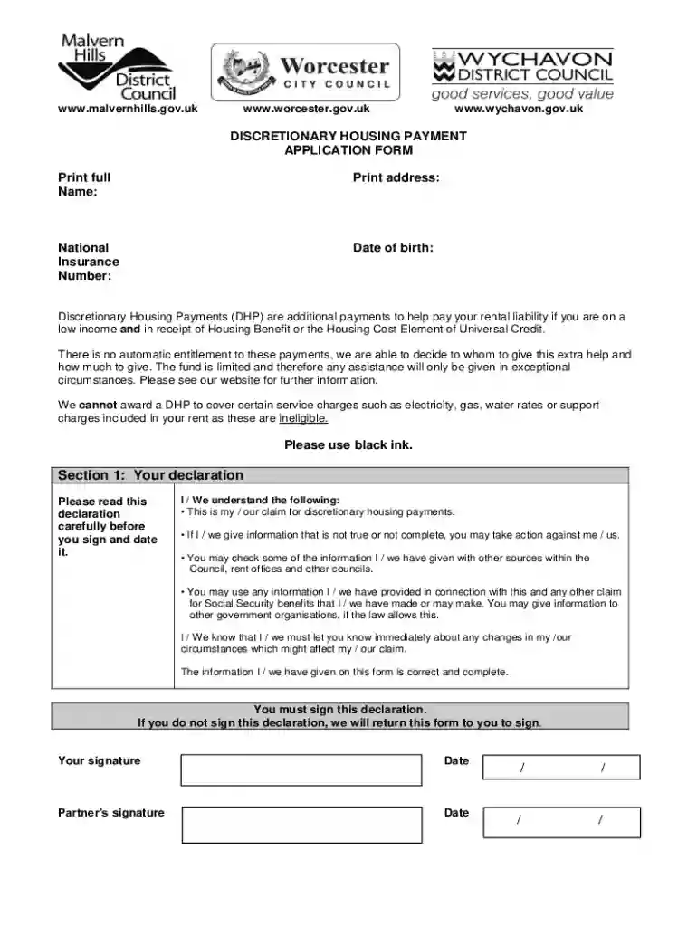 city discretionary housing payment Preview on Page 1