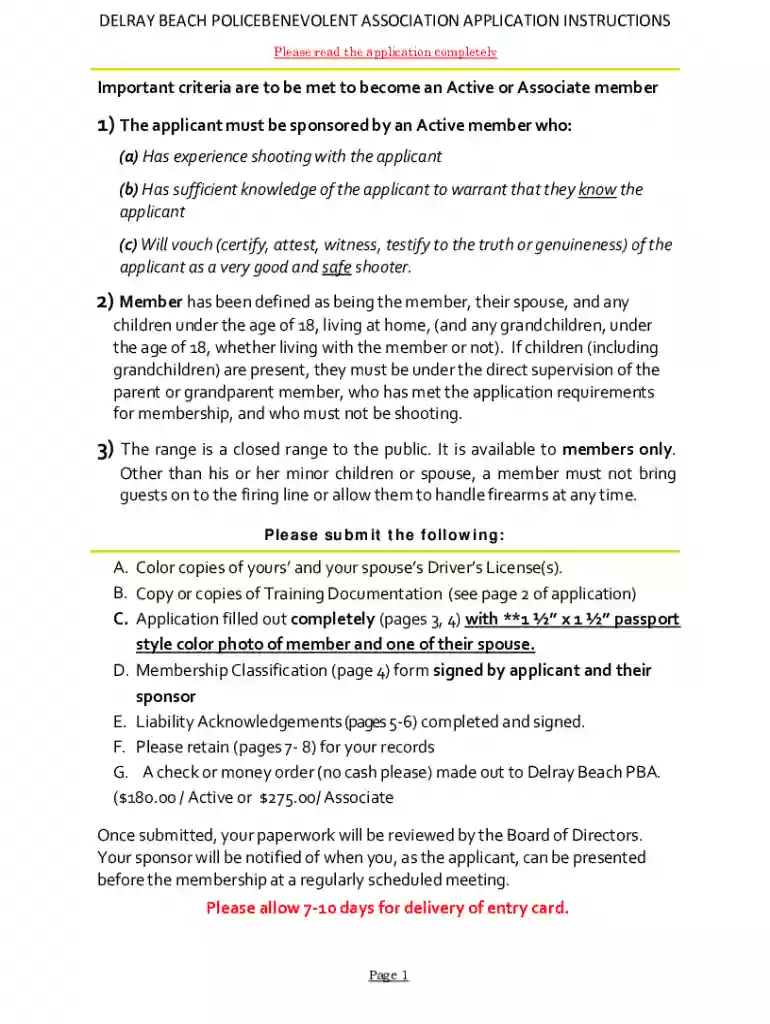 Delray Beach Police Benevolent Association Preview on Page 1