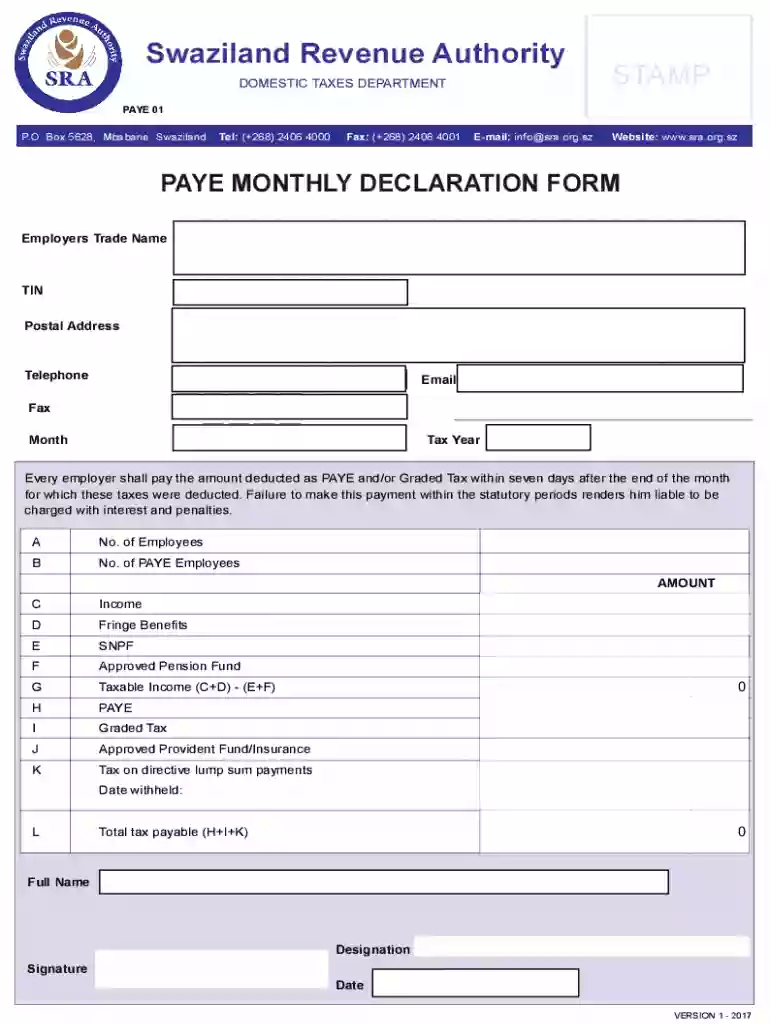 eswatini revenue services tax clearance Preview on Page 1
