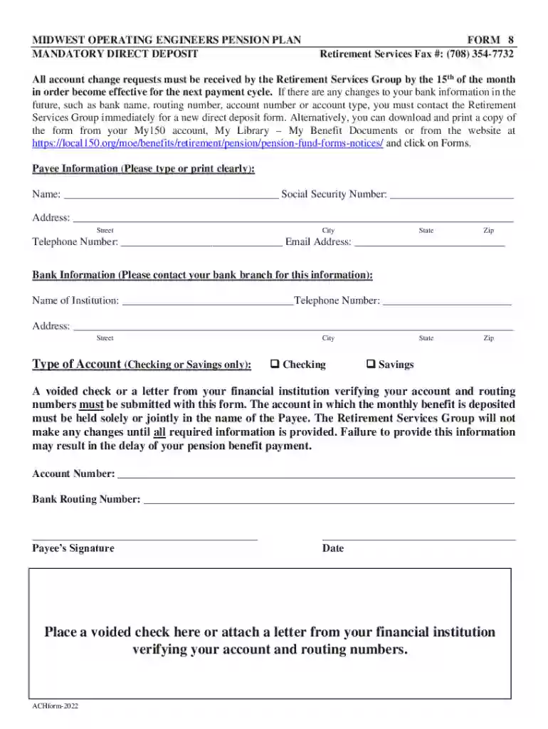 Pension Fund Forms & Notices - Retirement Preview on Page 1