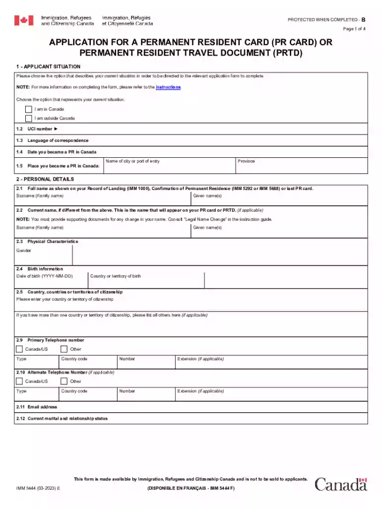 prtd application form Preview on Page 1