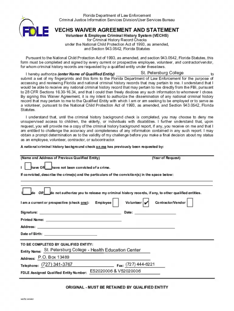 Florida Department Of Law Enforcement - Fdle State Fl Preview on Page 1