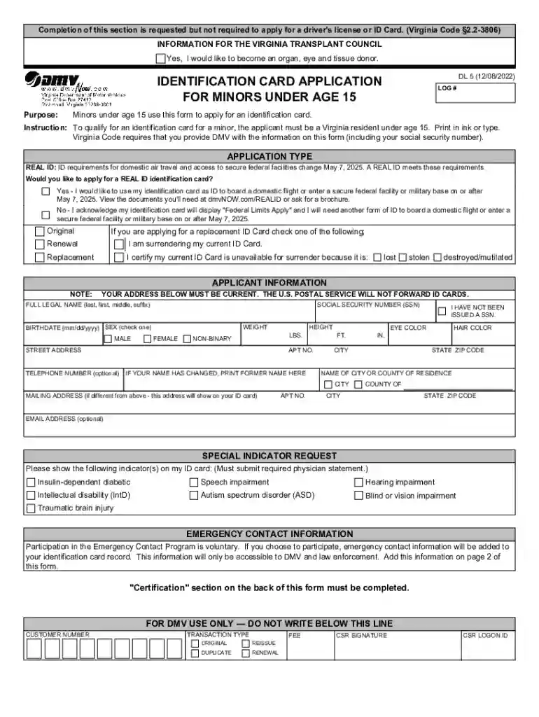 Dmv Form Dl5Fill Out and Use This PDF Preview on Page 1