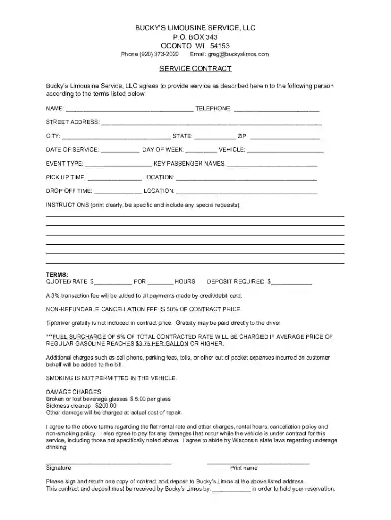 Bucky's Limousines Service - Overview, News and Competitors Preview on Page 1