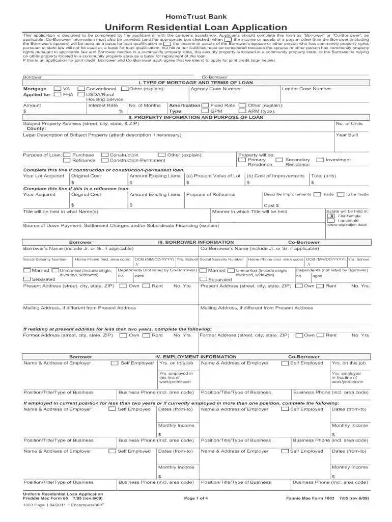 home trust forms Preview on Page 1