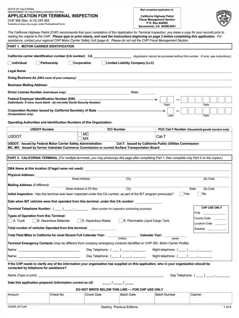 chp 180 form Preview on Page 1
