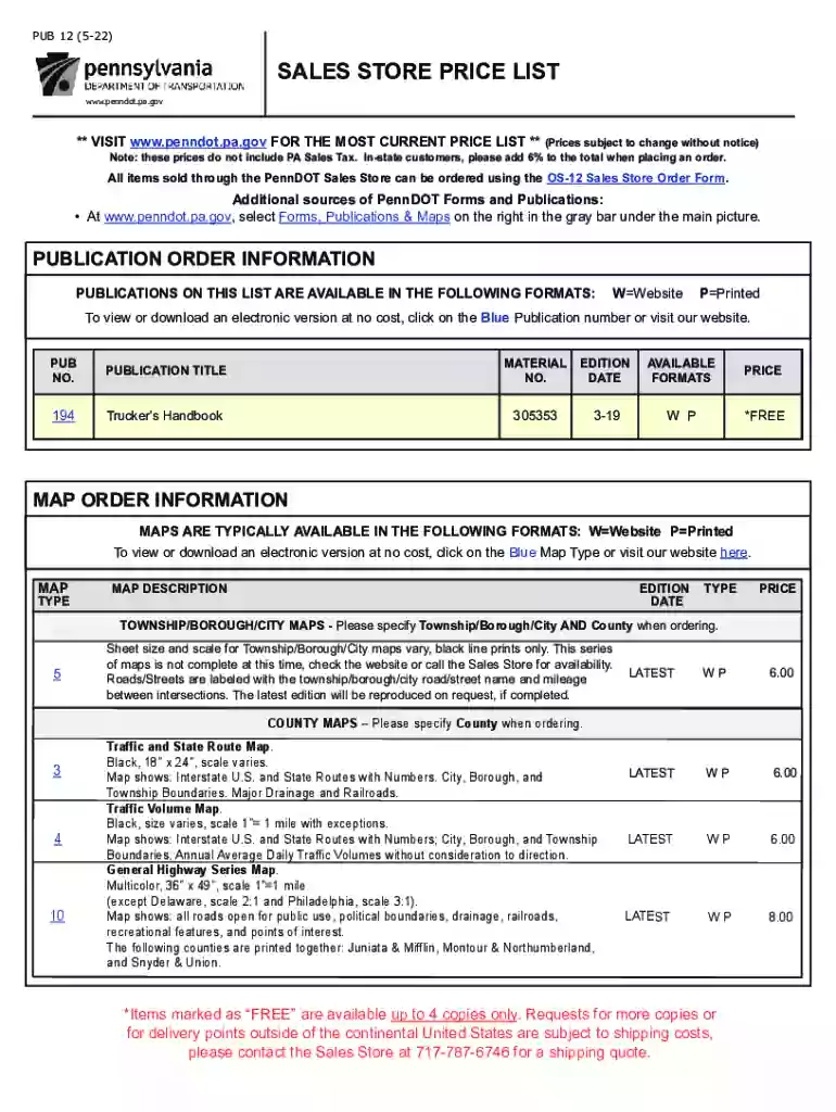 penndot publications Preview on Page 1