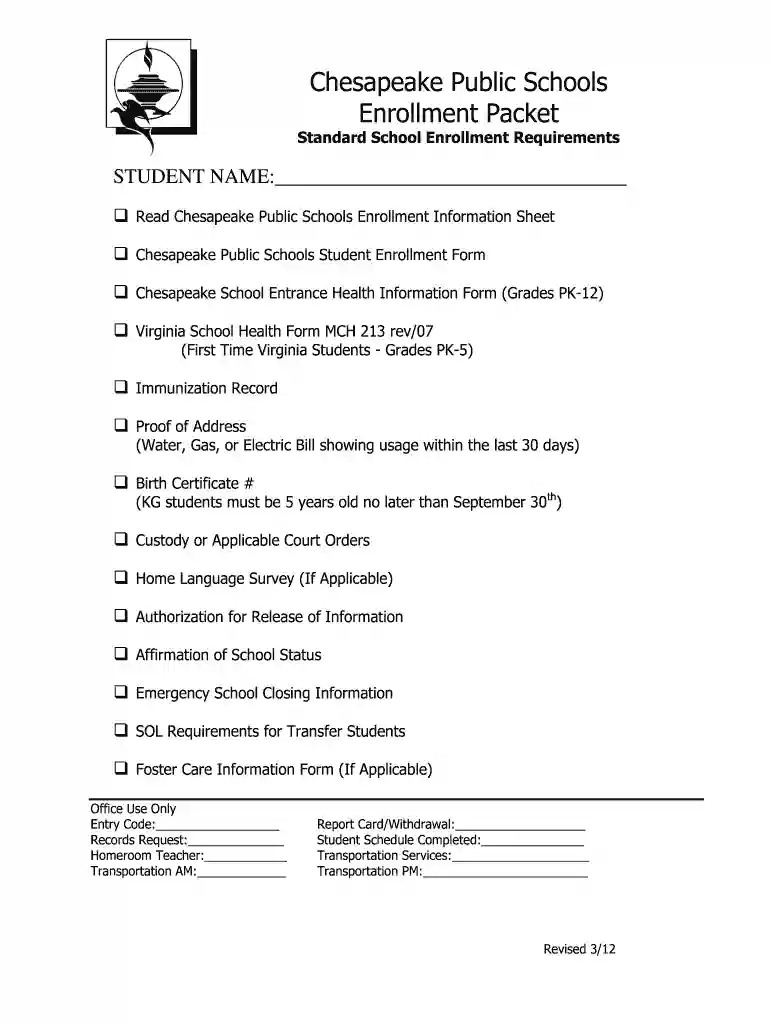 student enrollment Preview on Page 1