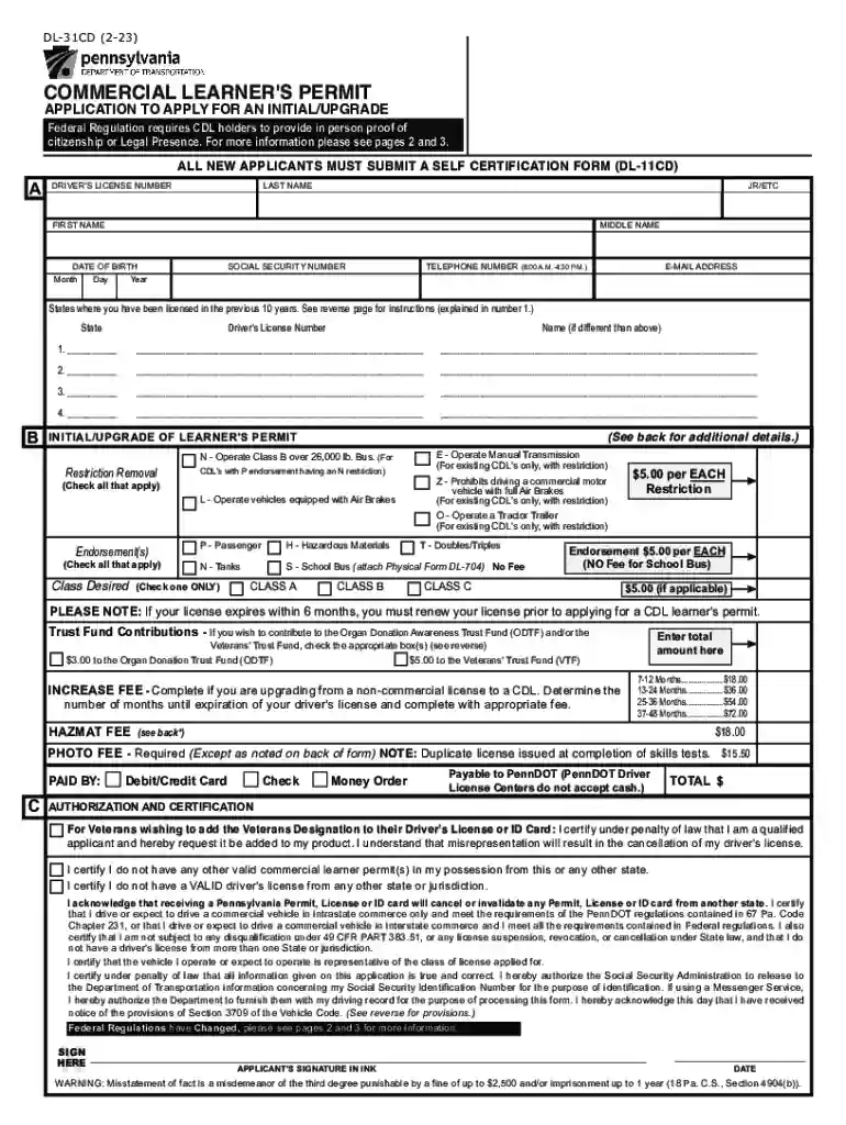 If an applicant held a commercial learner's permit (CLP Preview on Page 1