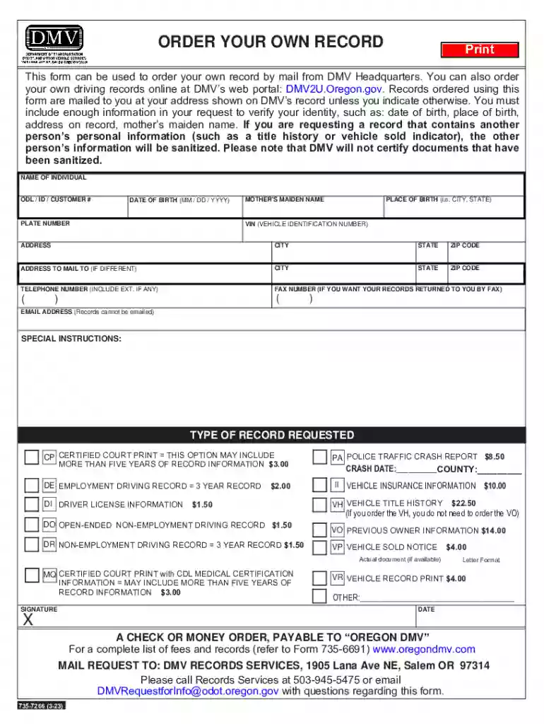 Motor Vehicle RecordsDepartment of Transportation - ADOT Preview on Page 1
