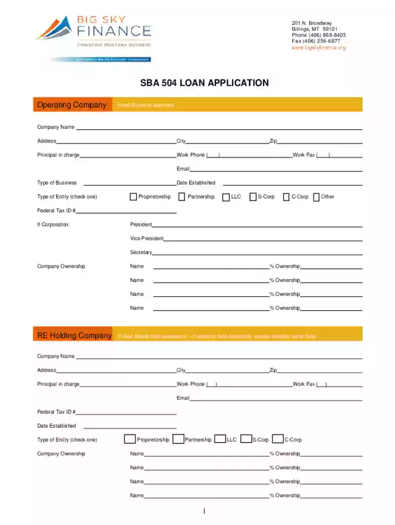 504 CorporationSupporting the financial needs of small Preview on Page 1