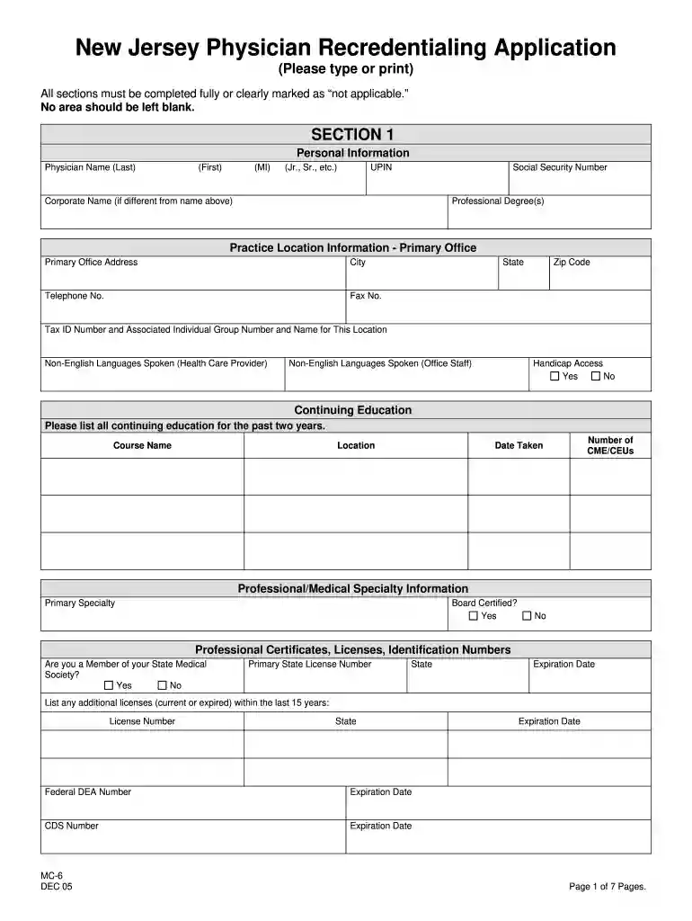 provider credentialing Preview on Page 1