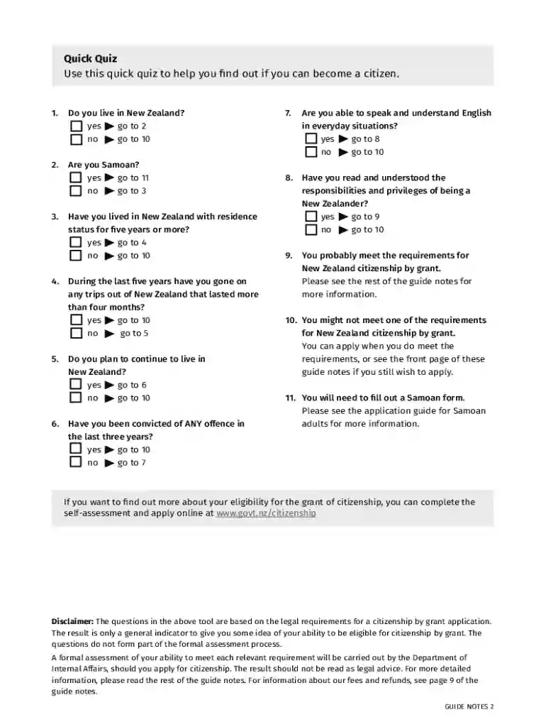 Application For NZ Citizenship AdultPDFOath Of Office Preview on Page 1