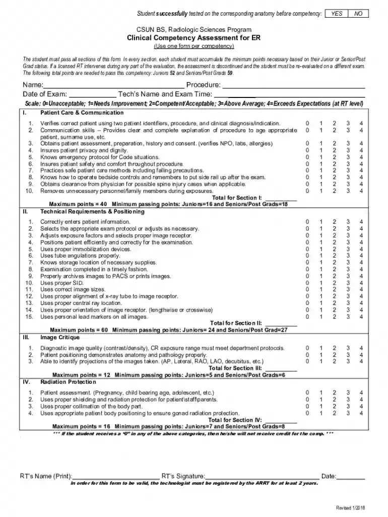 Bachelor of Science Degree in Radiologic and Imaging Preview on Page 1