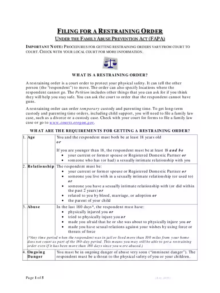 clackamas county restraining order Preview on Page 1
