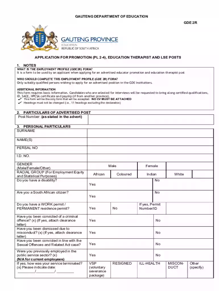 gde 2r form Preview on Page 1
