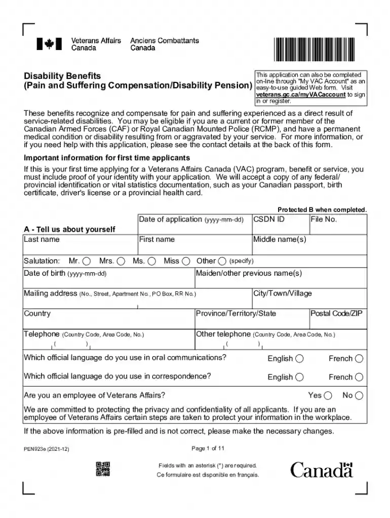 Forms - My VAC Account FAQs - Help Preview on Page 1