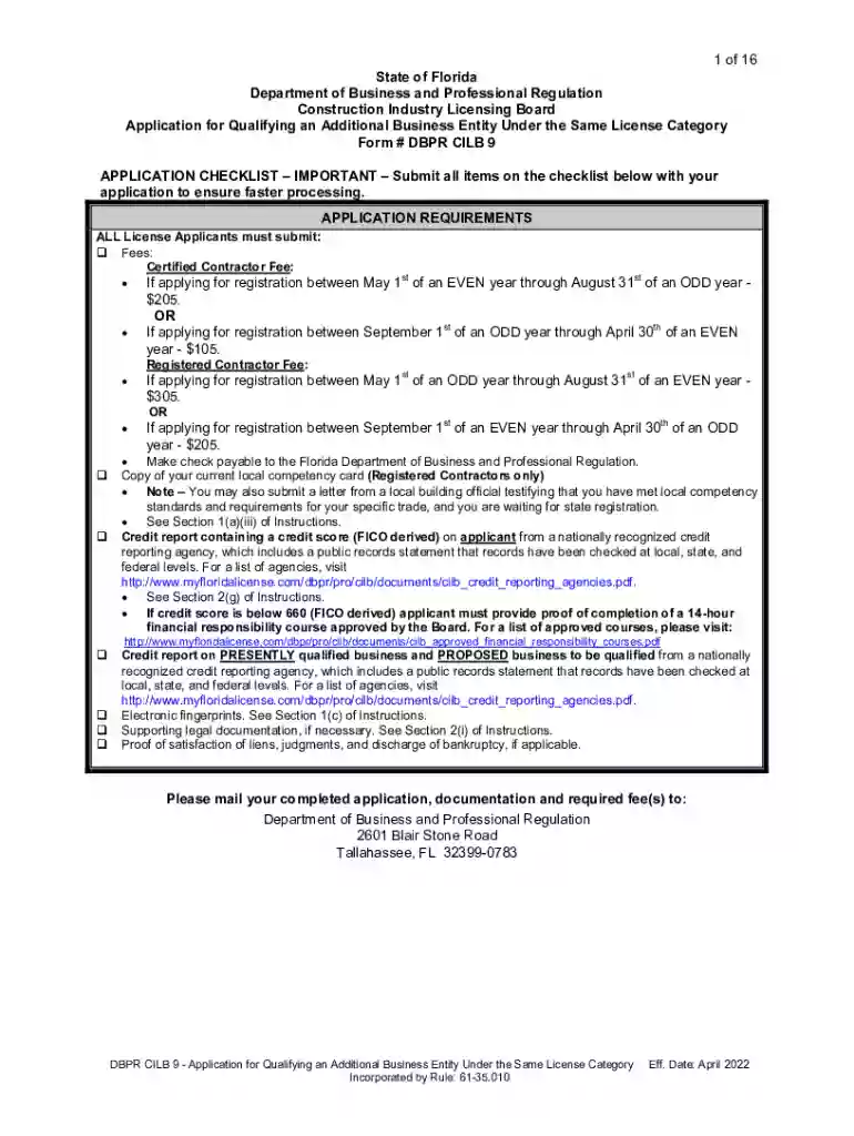 cilb 9 application Preview on Page 1