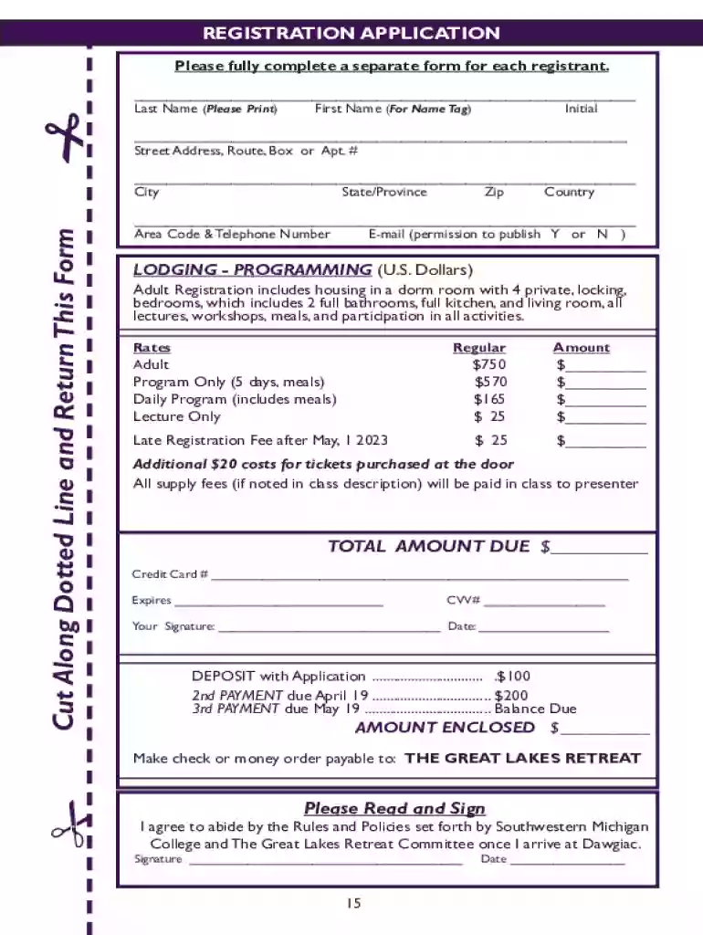Cut Along Dotted Line and Return This Form Preview on Page 1