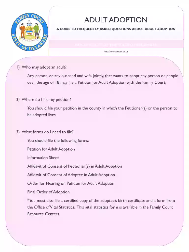 state of delaware adoption Preview on Page 1