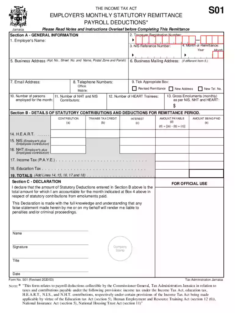 s01 form Preview on Page 1